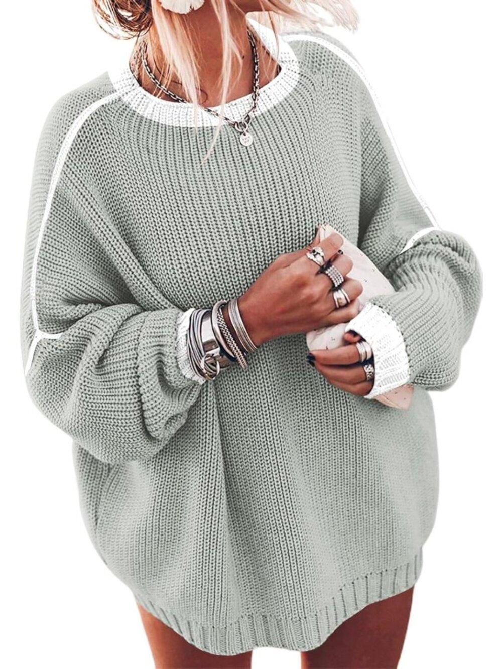 Cozy Oversized Chunky Knit Sweater for Women - Fall 2026 Fashion Jumper Top